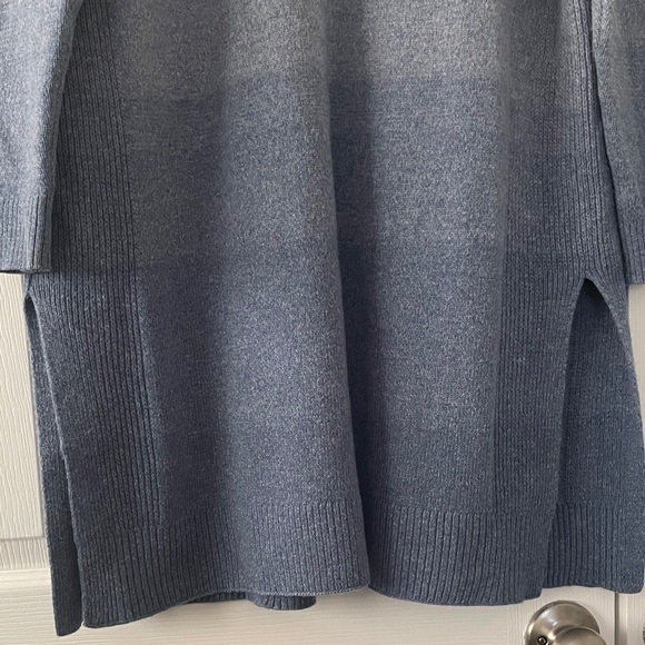 Athleta Ombre Spirit Wool Cashmere Wrap in Blue Star/Chrome Blue Size Medium - Picture 13 of 13